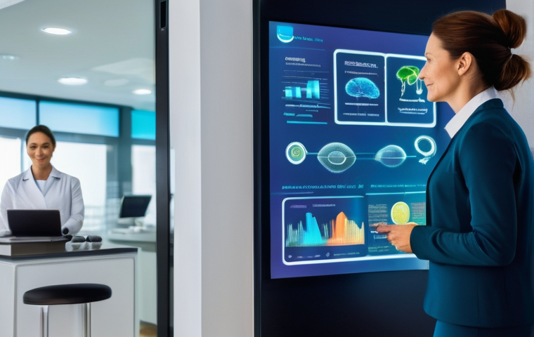 영양사와 식단 작성 노하우 - **Prompt for Holistic Well-being Beyond the Scale:**
    "An serene and uplifting image of an adult ...