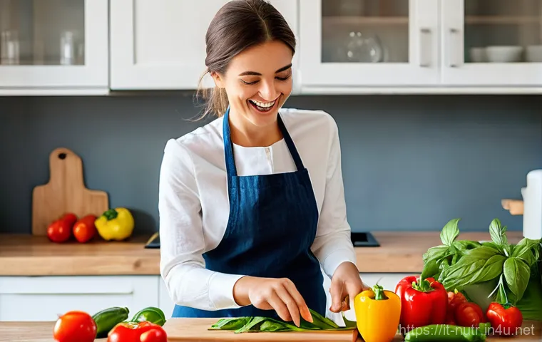 영양사 자격증의 중요성 - **Image Prompt: The Struggle with Self-Made Diets**
    "A person (gender-neutral, 18-25 years old) ...