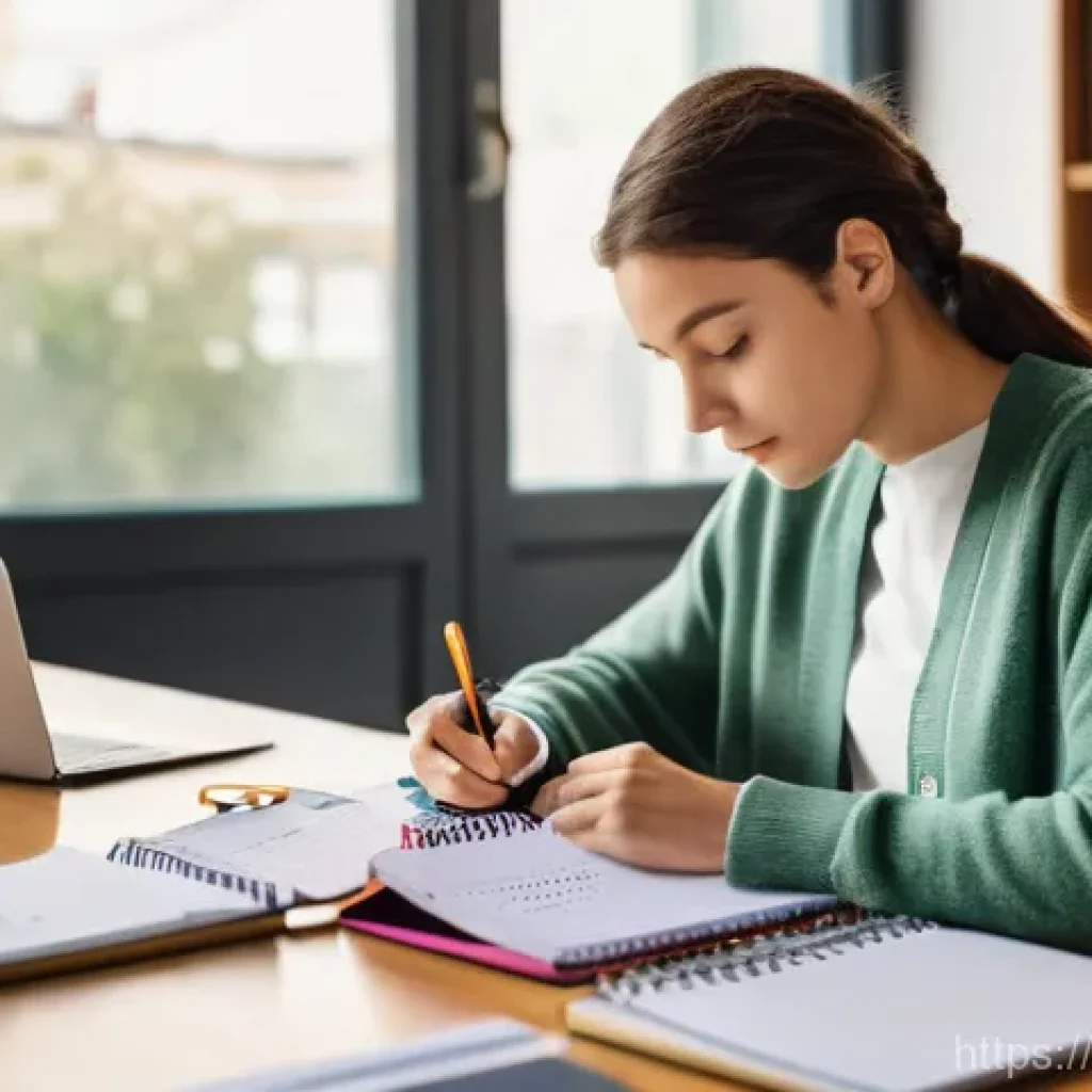 영양사 자격증 합격률 높이는 법 - **Prompt:** A focused young adult, of any gender, wearing a comfortable but professional cardigan an...