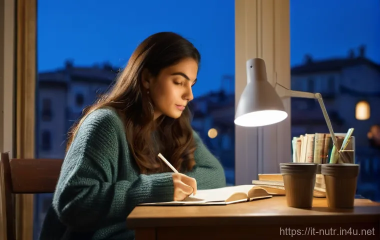 영양사 자격증 취득 성공 후기 - **Prompt 1: "The Aspiring Nutritionist's Study Haven"**
    A determined young Italian woman, in her...