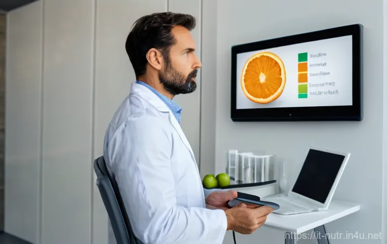 영양사와 관련된 정부 정책 - Medical Dietologist Consultation**
A professional Italian Medical Dietologist, a woman in her late 4...