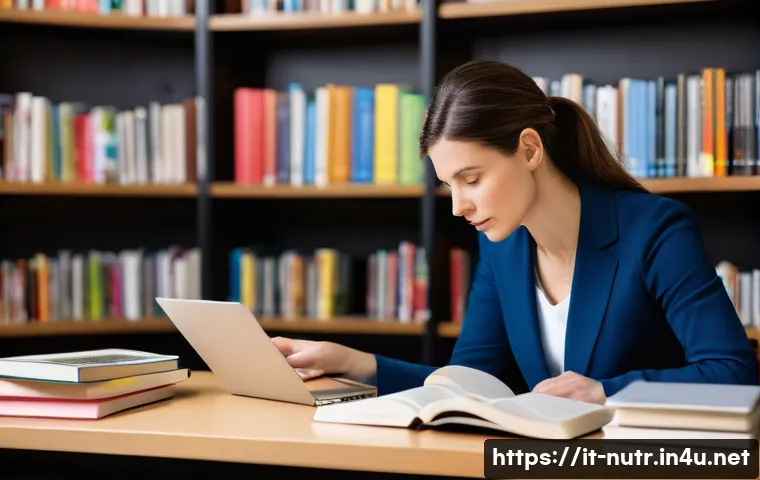 영양사 취업 후 초반 실수 방지 - **Prompt:** A focused and competent female nutritionist, appearing to be in her late 30s or early 40...